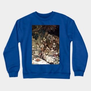 Fairy Banquet - Peter Pan in Kensington Gardens - Arthur Rackham Crewneck Sweatshirt